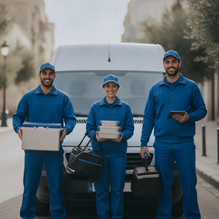 Entrega de Comidas equipo en Ciudad Real